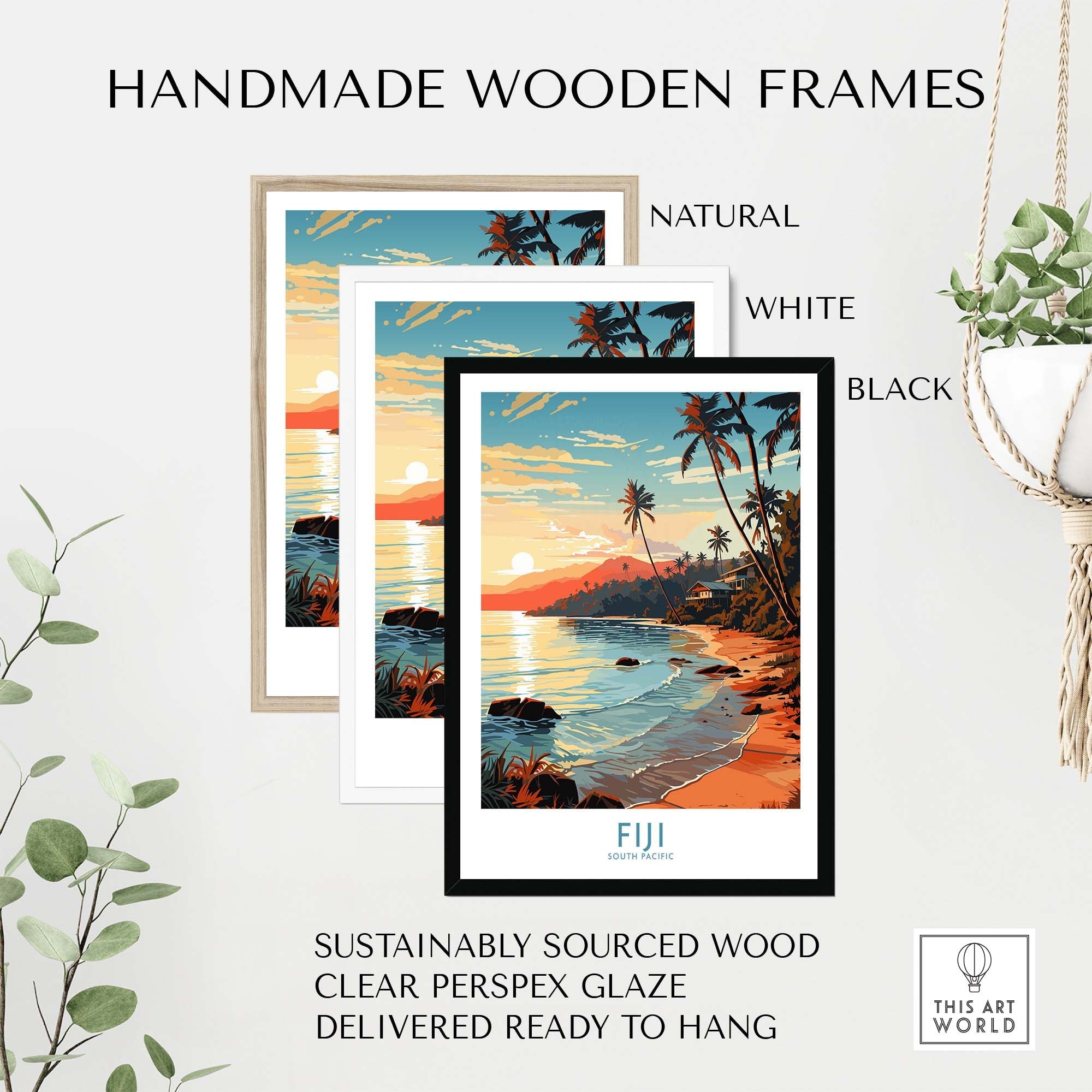 Fiji Print part of our best collection or travel posters and prints - This Art World