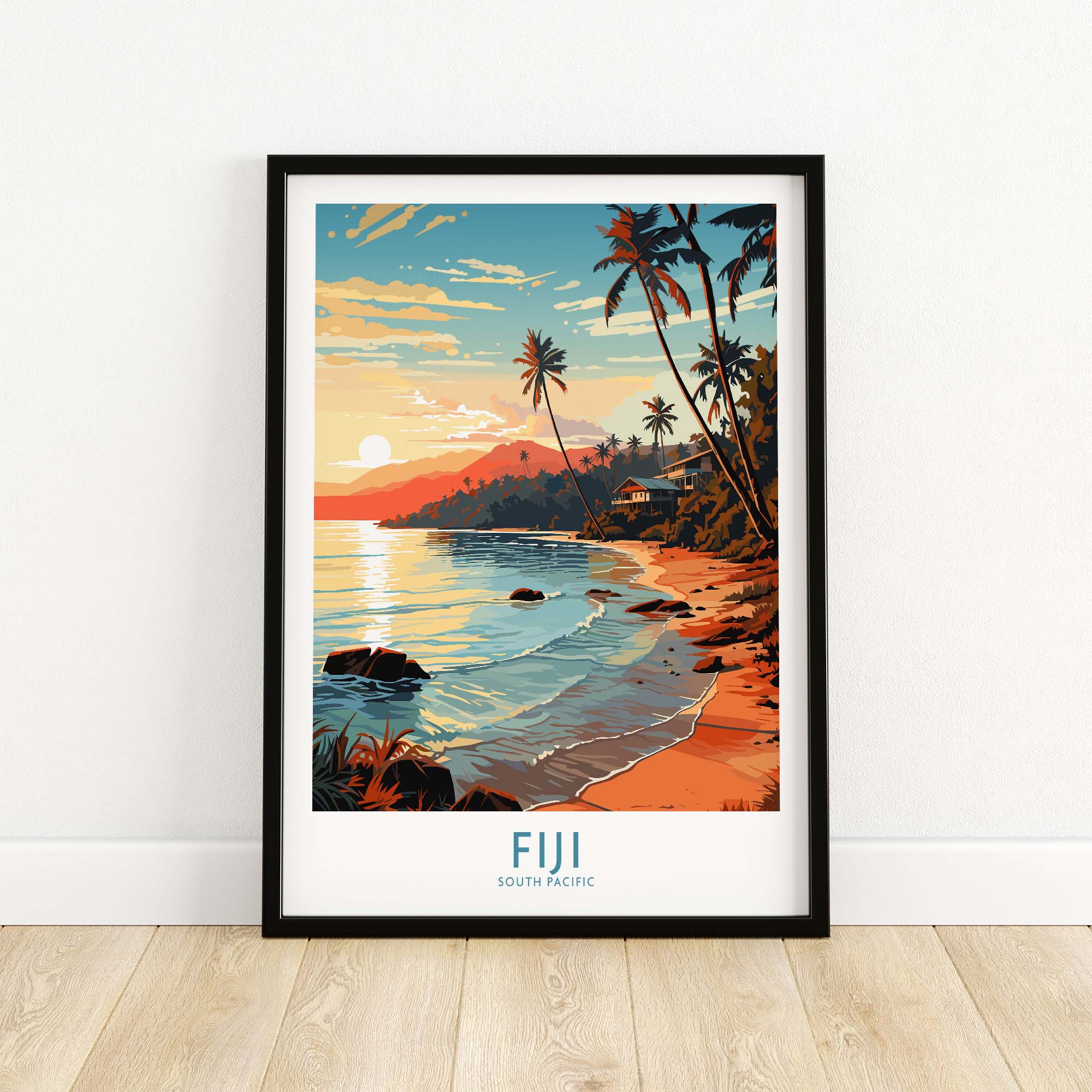 Fiji Print part of our best collection or travel posters and prints - This Art World
