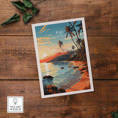Fiji Travel Poster part of our best collection or travel posters and prints - This Art World