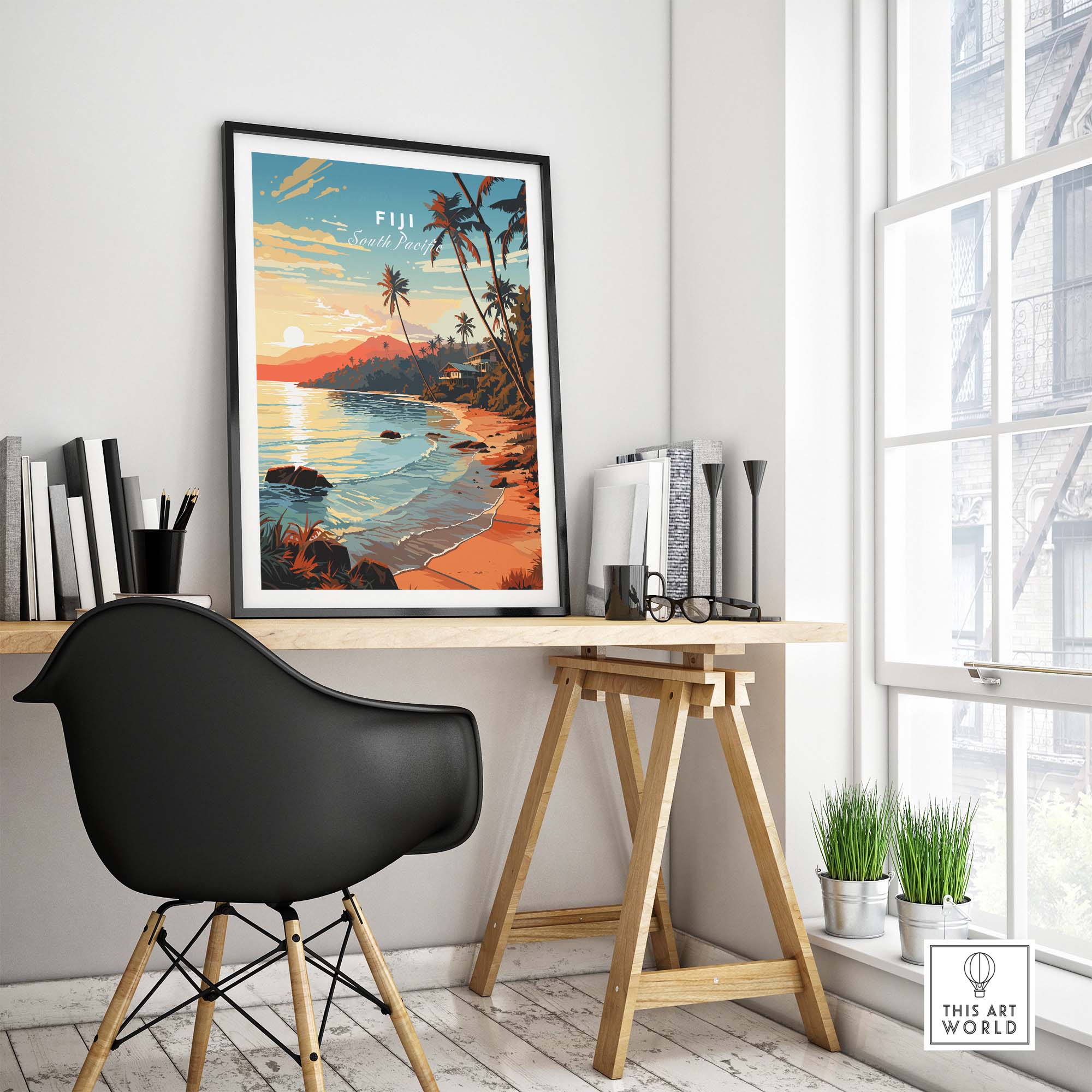 Fiji Travel Poster part of our best collection or travel posters and prints - This Art World
