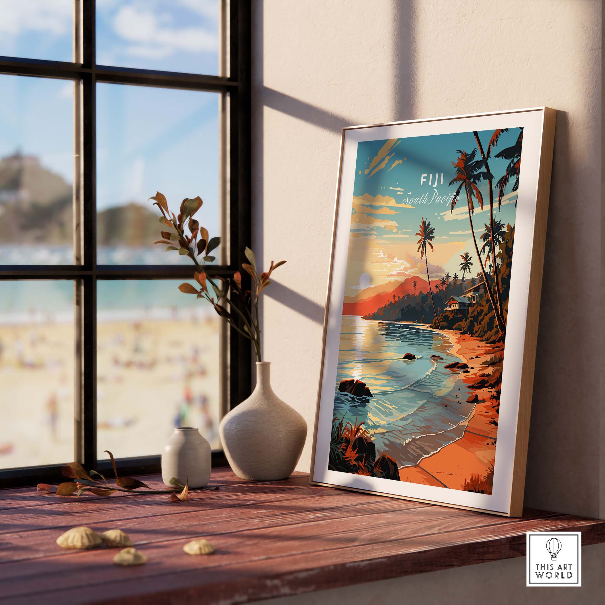 Fiji Travel Poster part of our best collection or travel posters and prints - This Art World