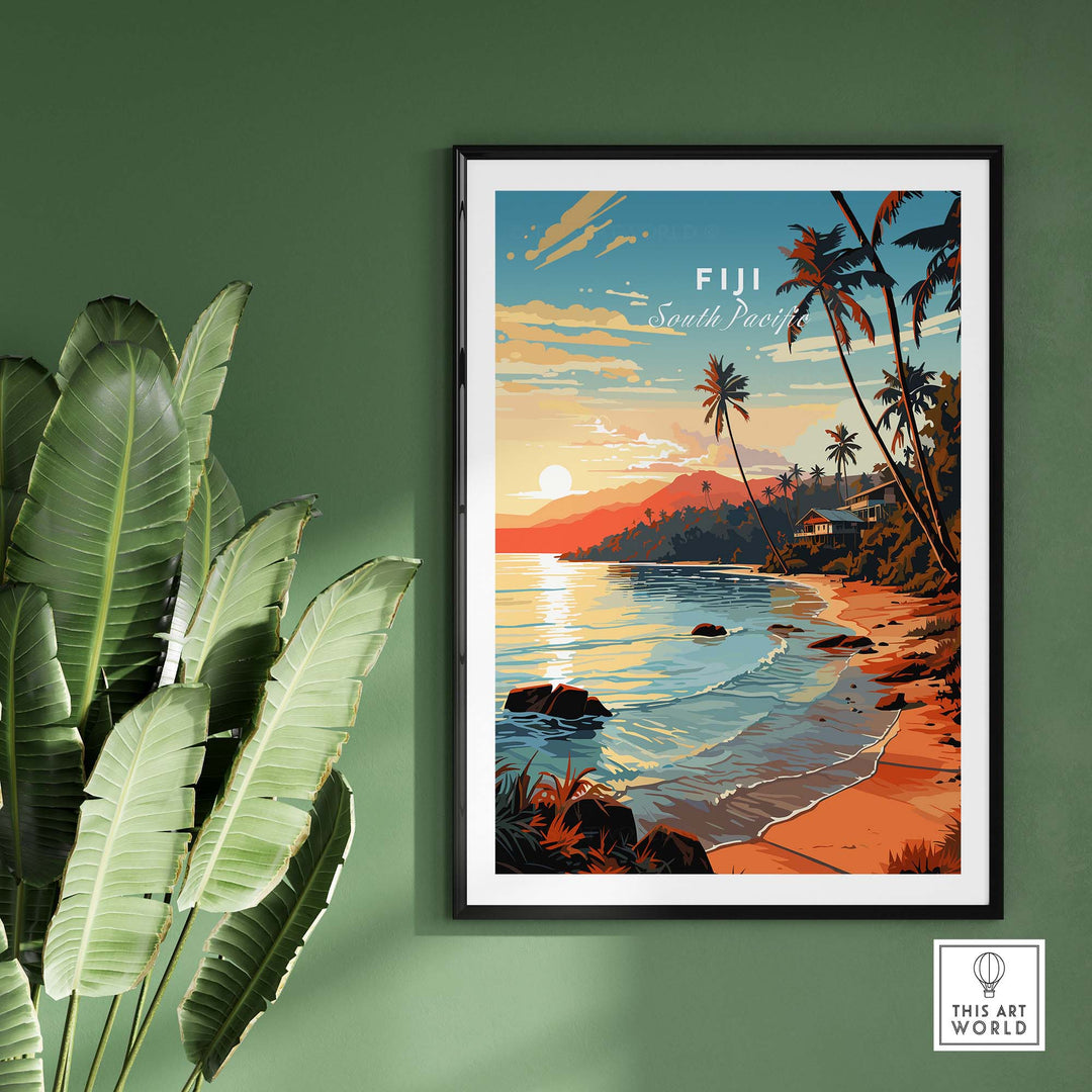 Fiji Travel Poster part of our best collection or travel posters and prints - This Art World