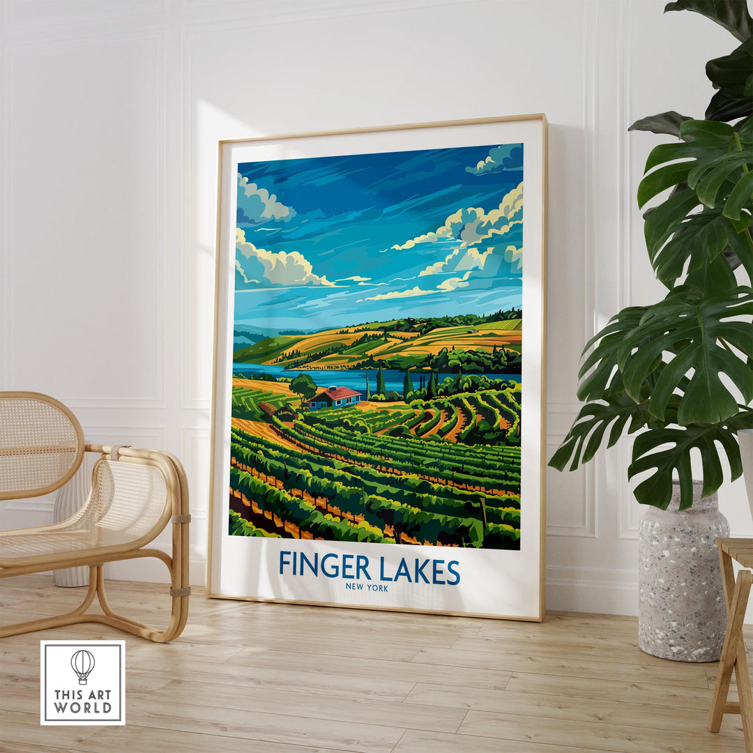 Finger Lakes Poster - Modern