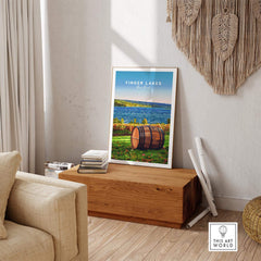 Finger Lakes Wall Art featuring serene landscapes and vibrant colors of the Finger Lakes region in New York.