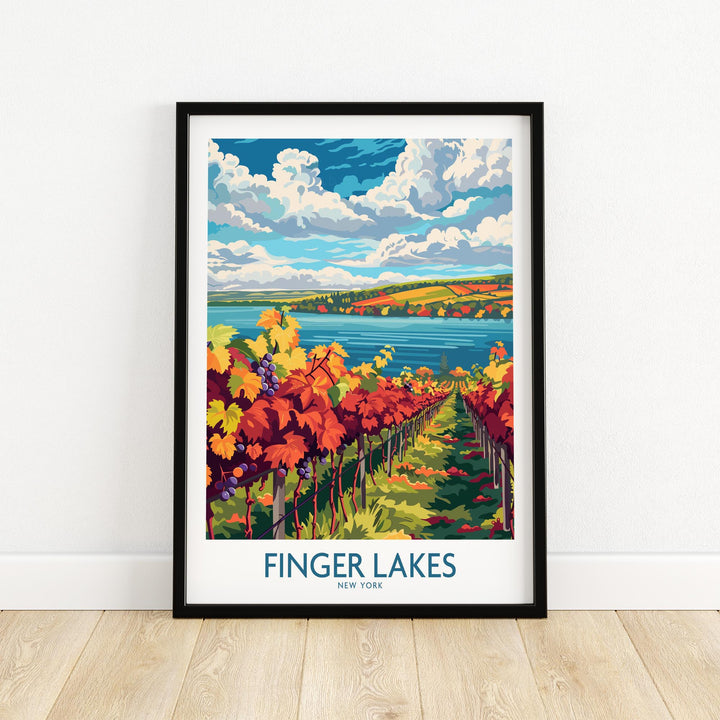 Finger Lakes Wine Region Art Print
