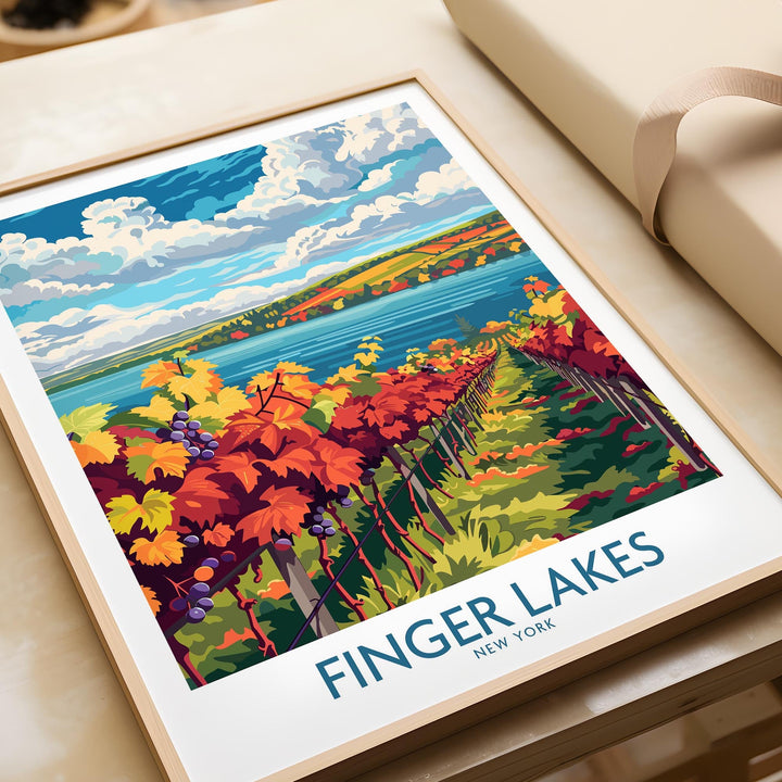 Finger Lakes Wine Region Art Print