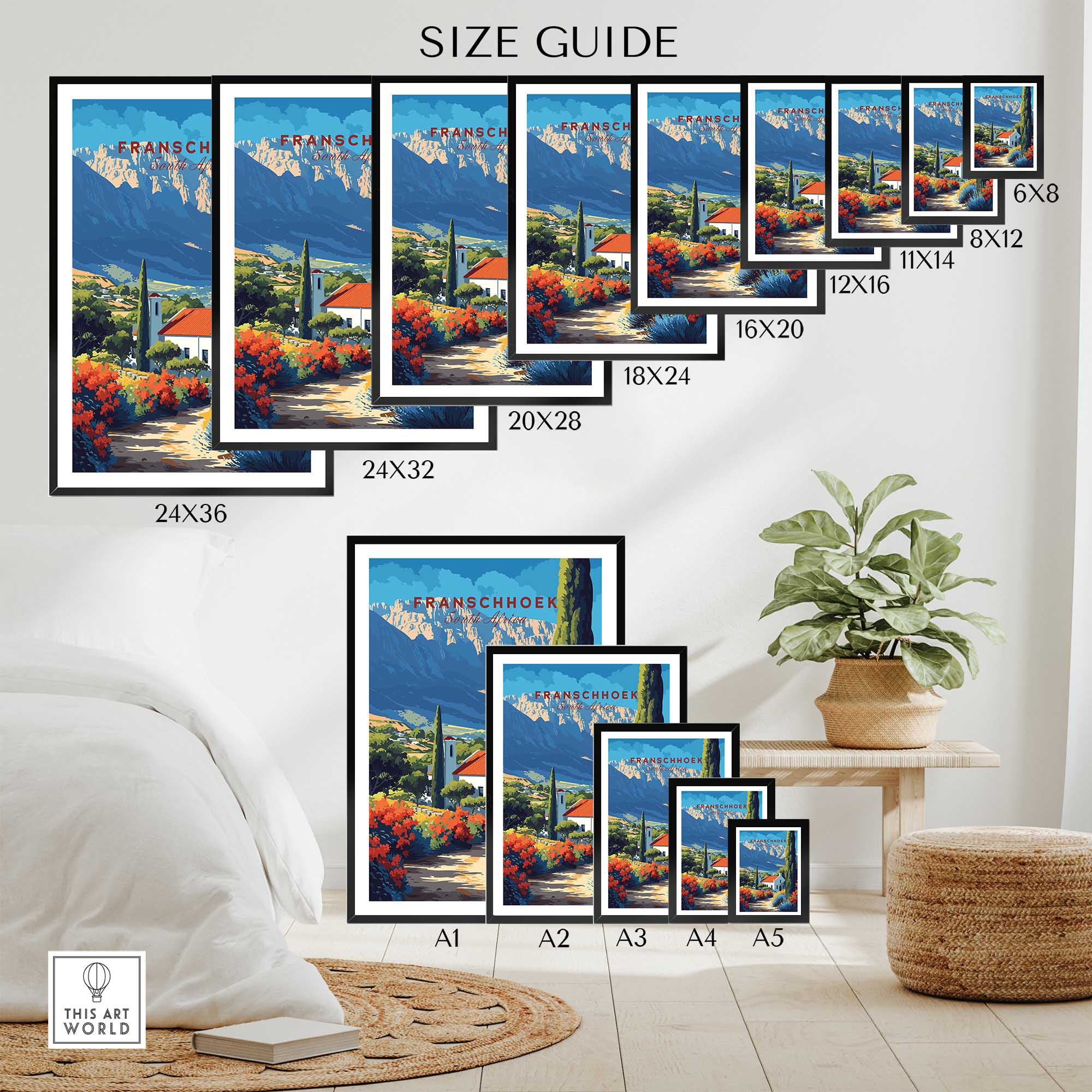 Franschhoek Art Print-This Art World