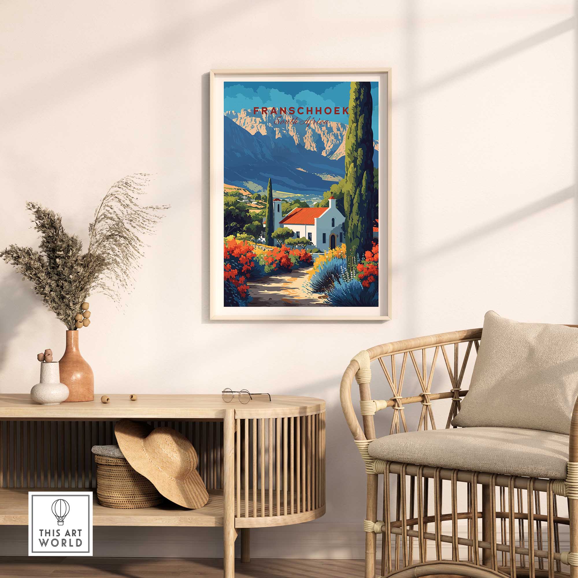 Franschhoek Art Print-This Art World