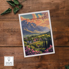 Franschhoek South Africa Poster-This Art World