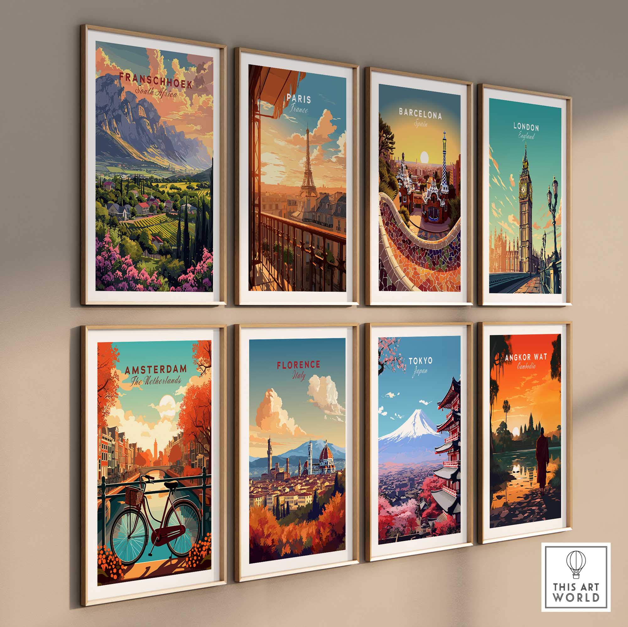 Franschhoek South Africa Poster-This Art World