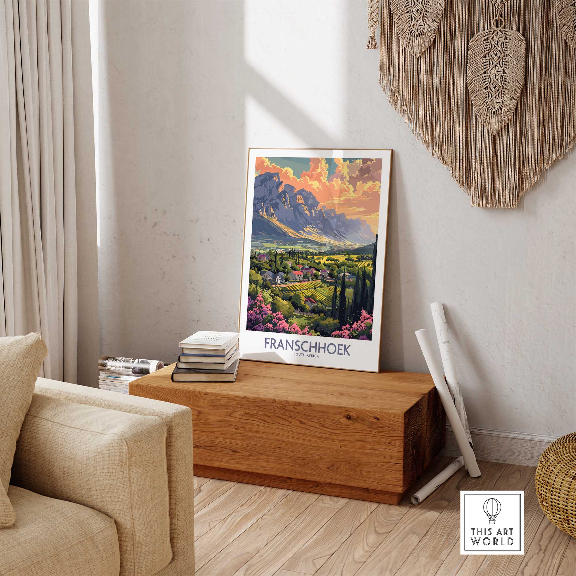 Franschhoek Travel Poster-This Art World