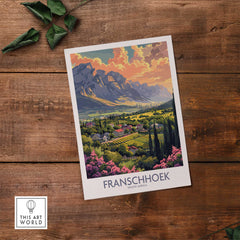 Franschhoek Travel Poster-This Art World