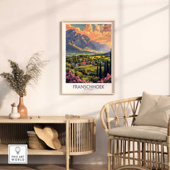 Franschhoek Travel Poster-This Art World