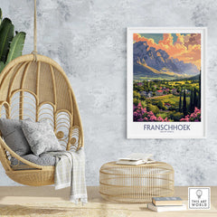 Franschhoek Travel Poster-This Art World
