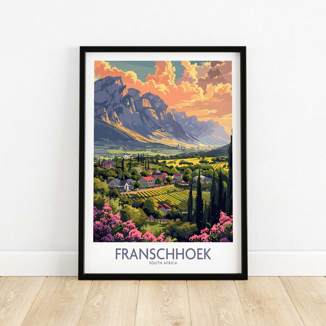 Franschhoek Travel Poster-This Art World