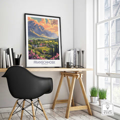Franschhoek Travel Poster-This Art World