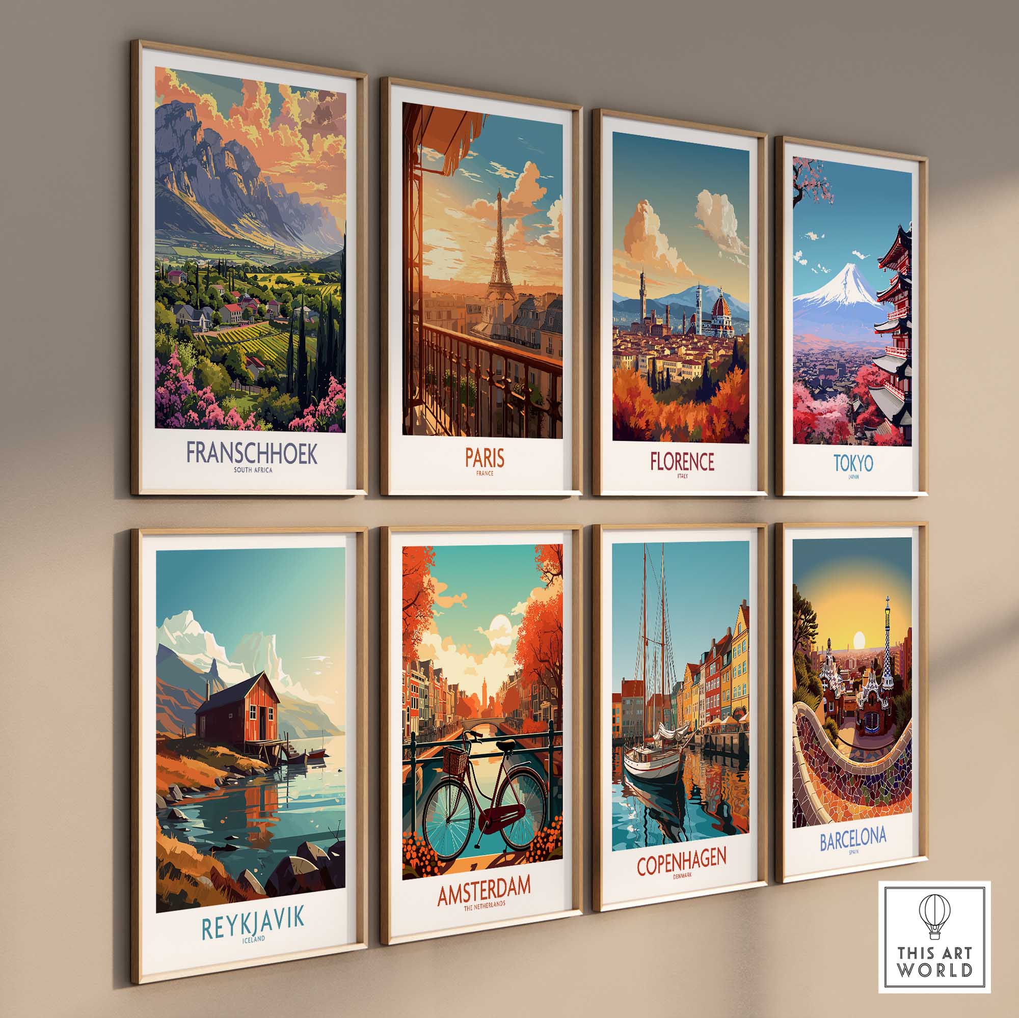 Franschhoek Travel Poster-This Art World