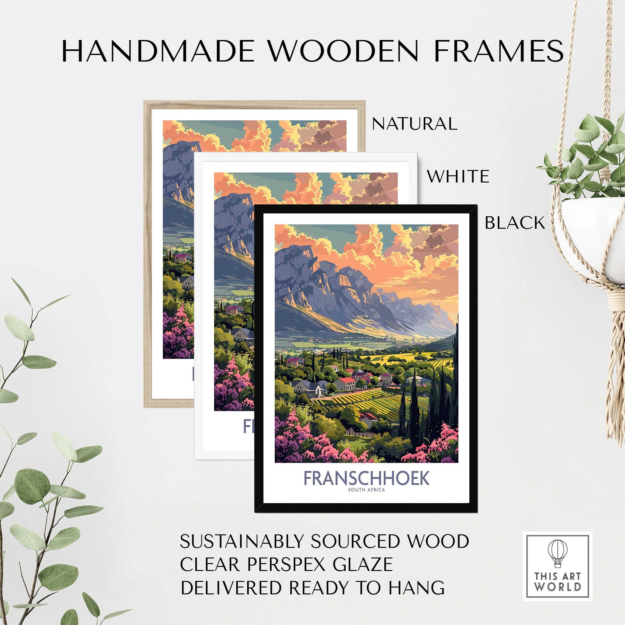 Franschhoek Travel Poster-This Art World