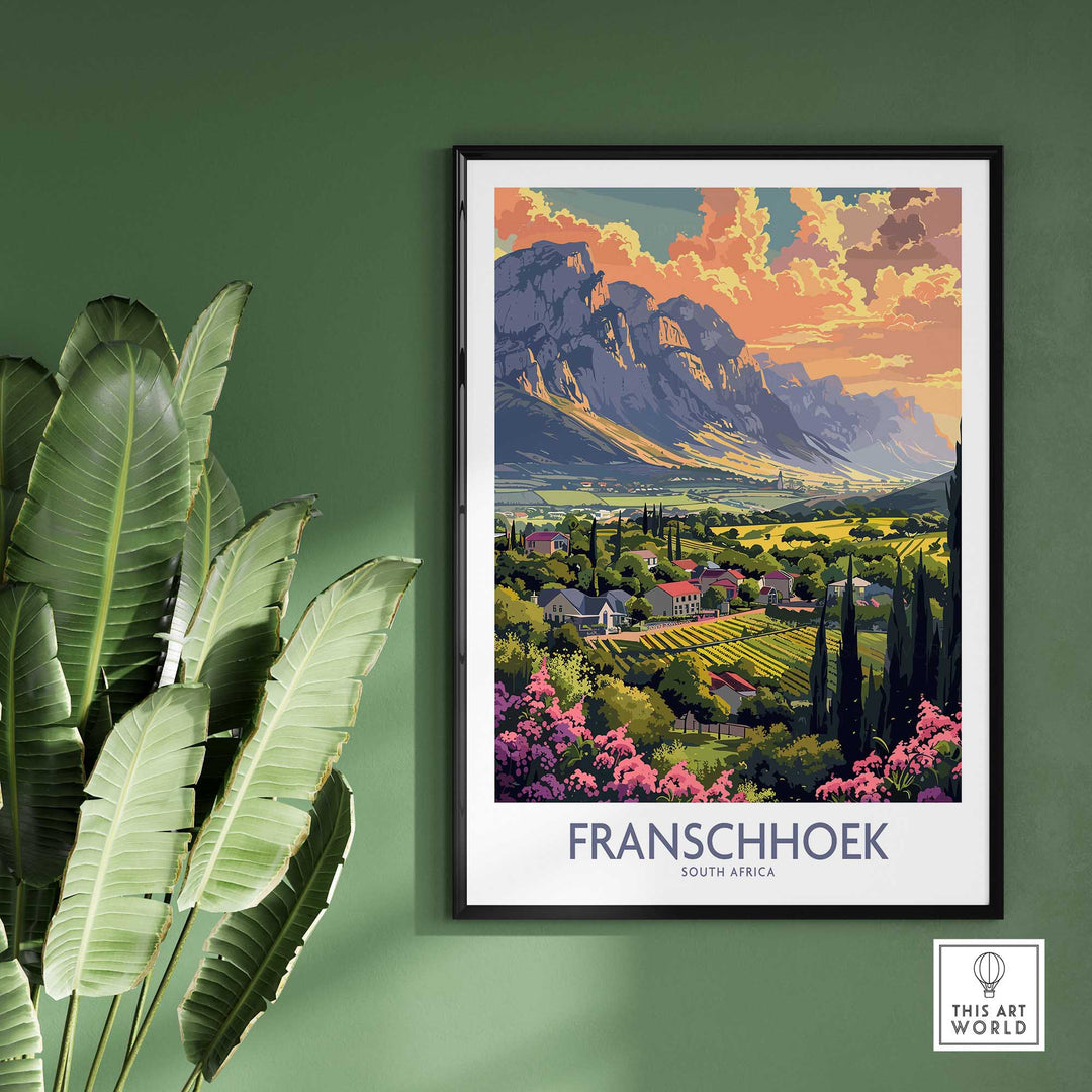 Franschhoek Travel Poster-This Art World