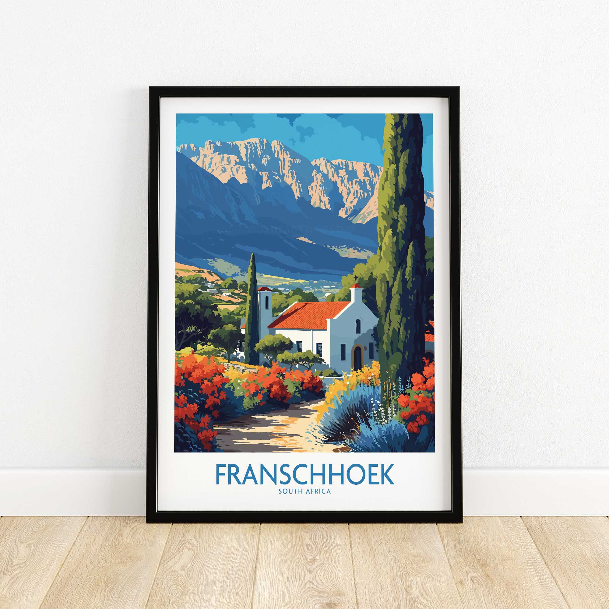 Franschhoek Wall Art Print-This Art World