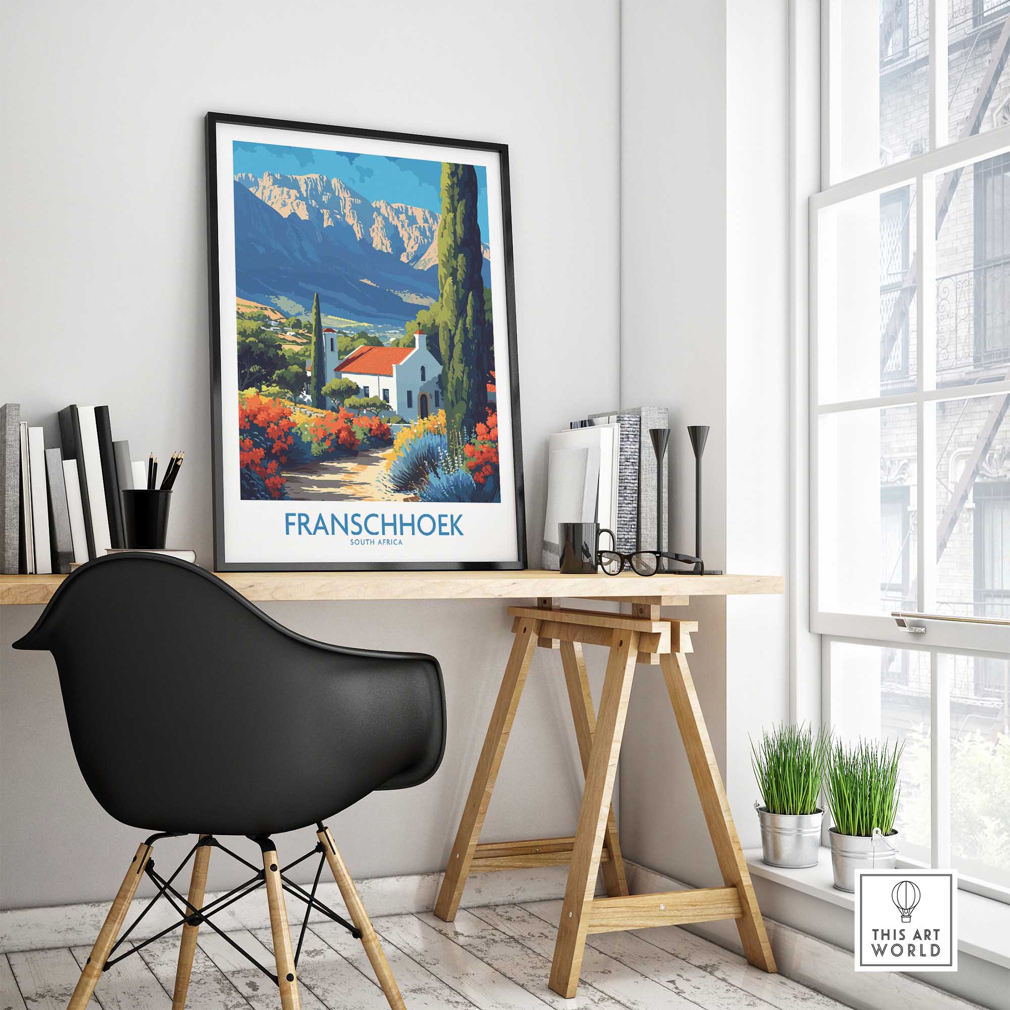 Franschhoek Wall Art Print-This Art World
