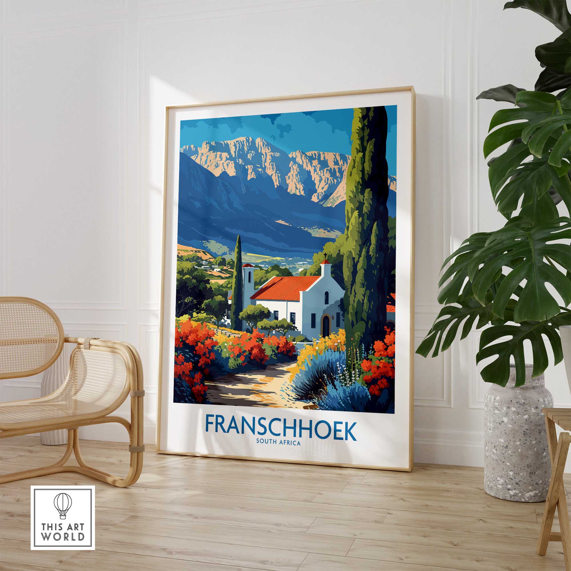 Franschhoek Wall Art Print-This Art World