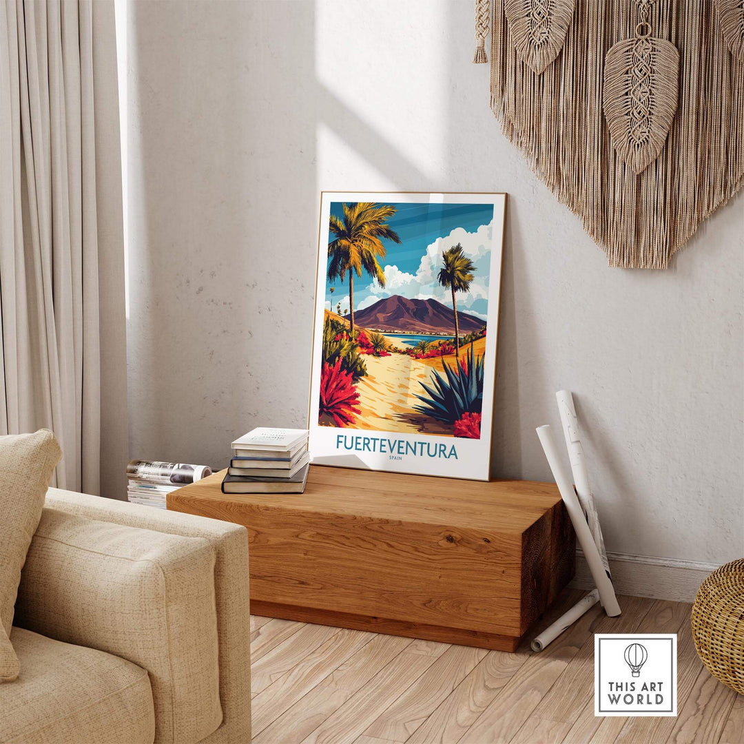 Fuerteventura Canary Islands Spain Travel Poster