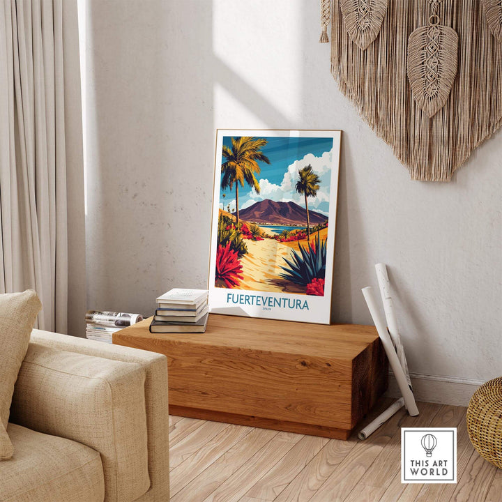 Fuerteventura Canary Islands Spain Travel Poster