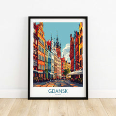 Gdansk Travel Poster - Poland-This Art World
