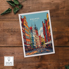 Gdansk Wall Art Print - Poland Travel Poster-This Art World
