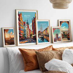 Gdansk Wall Art Print - Poland Travel Poster-This Art World