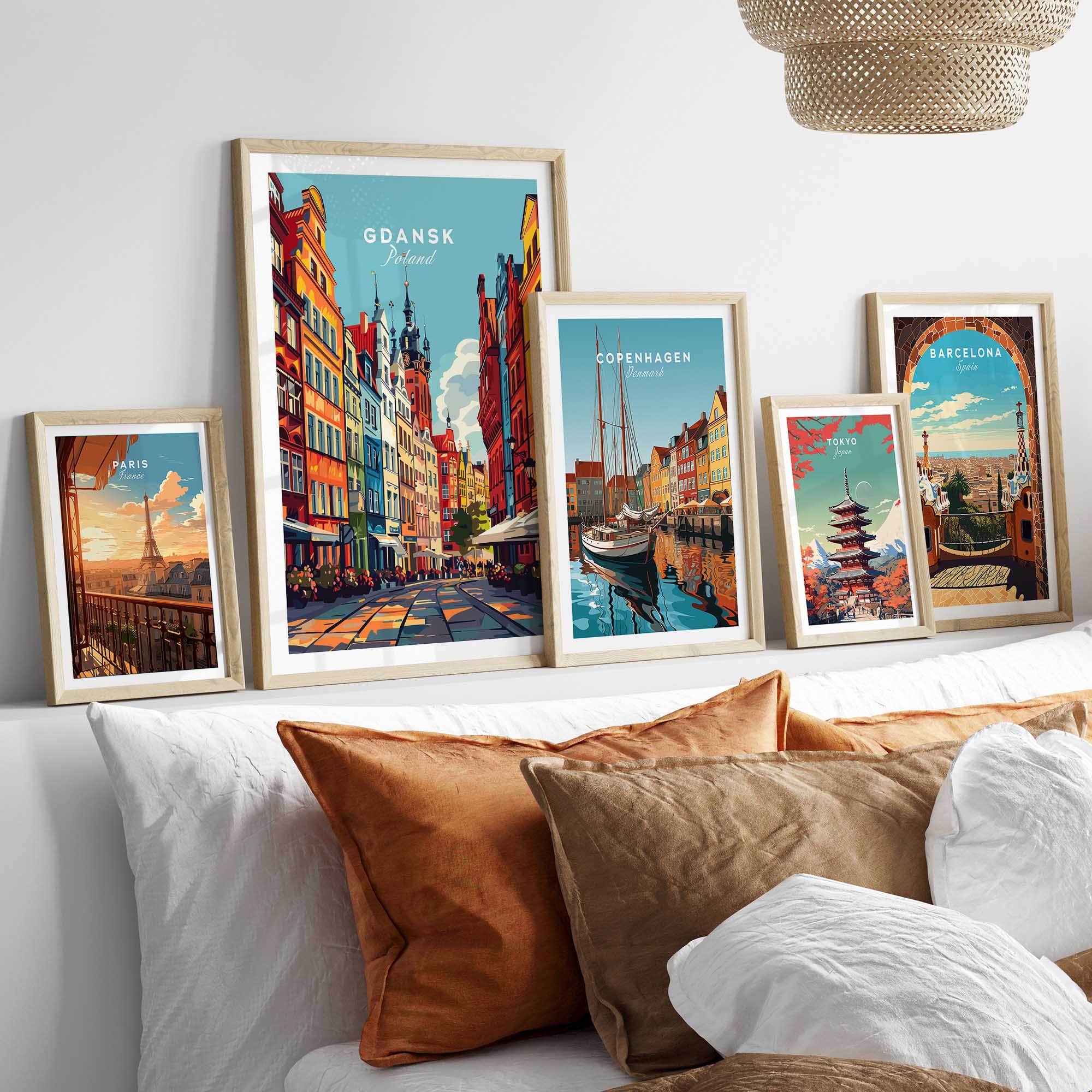 Gdansk Wall Art Print - Poland Travel Poster-This Art World