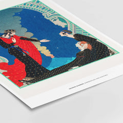 Exhibition Art Print George Barbier Empedocles Panthea Art Deco Mythology Poster Wall Art showcasing vibrant colors and elegance.