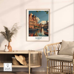 Ghent Travel Poster - Belgium-This Art World