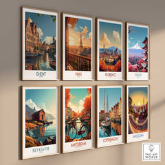 Ghent Travel Poster - Belgium-This Art World