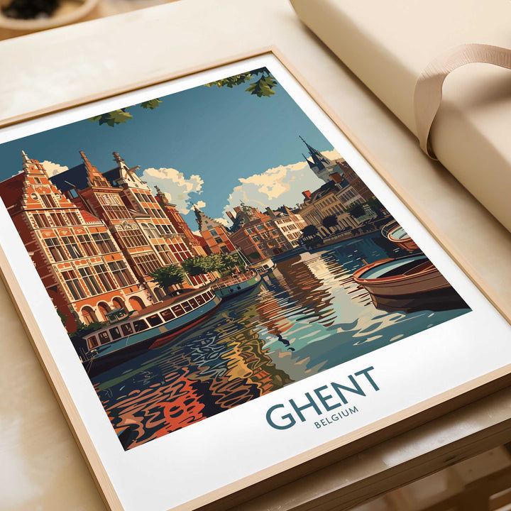 Ghent Travel Poster - Belgium-This Art World