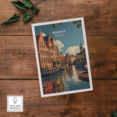 Ghent Travel Print - Belgium-This Art World