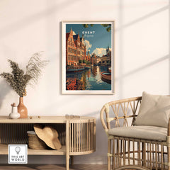 Ghent Travel Print - Belgium-This Art World