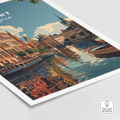 Ghent Travel Print - Belgium-This Art World