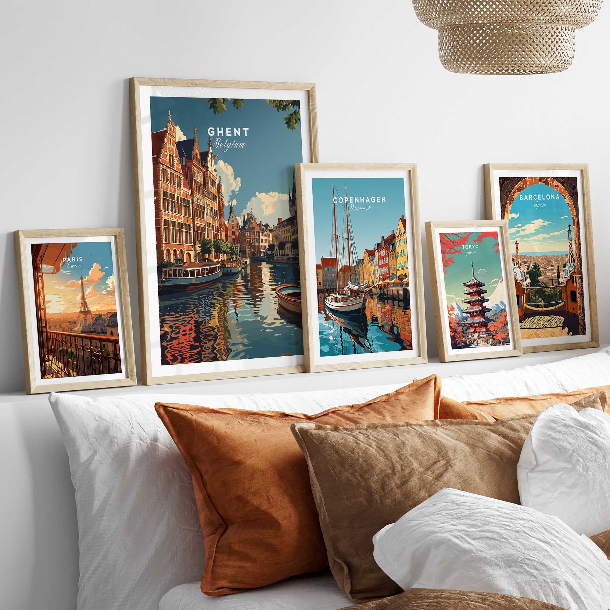 Ghent Travel Print - Belgium-This Art World