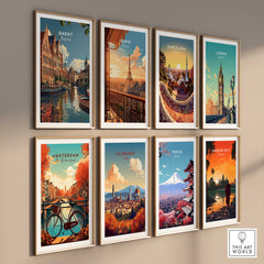 Ghent Travel Print - Belgium-This Art World