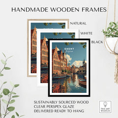 Ghent Travel Print - Belgium-This Art World
