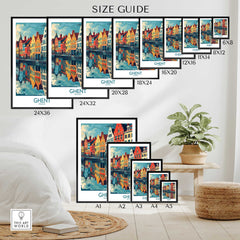Ghent Wall Art Print - Belgium-This Art World