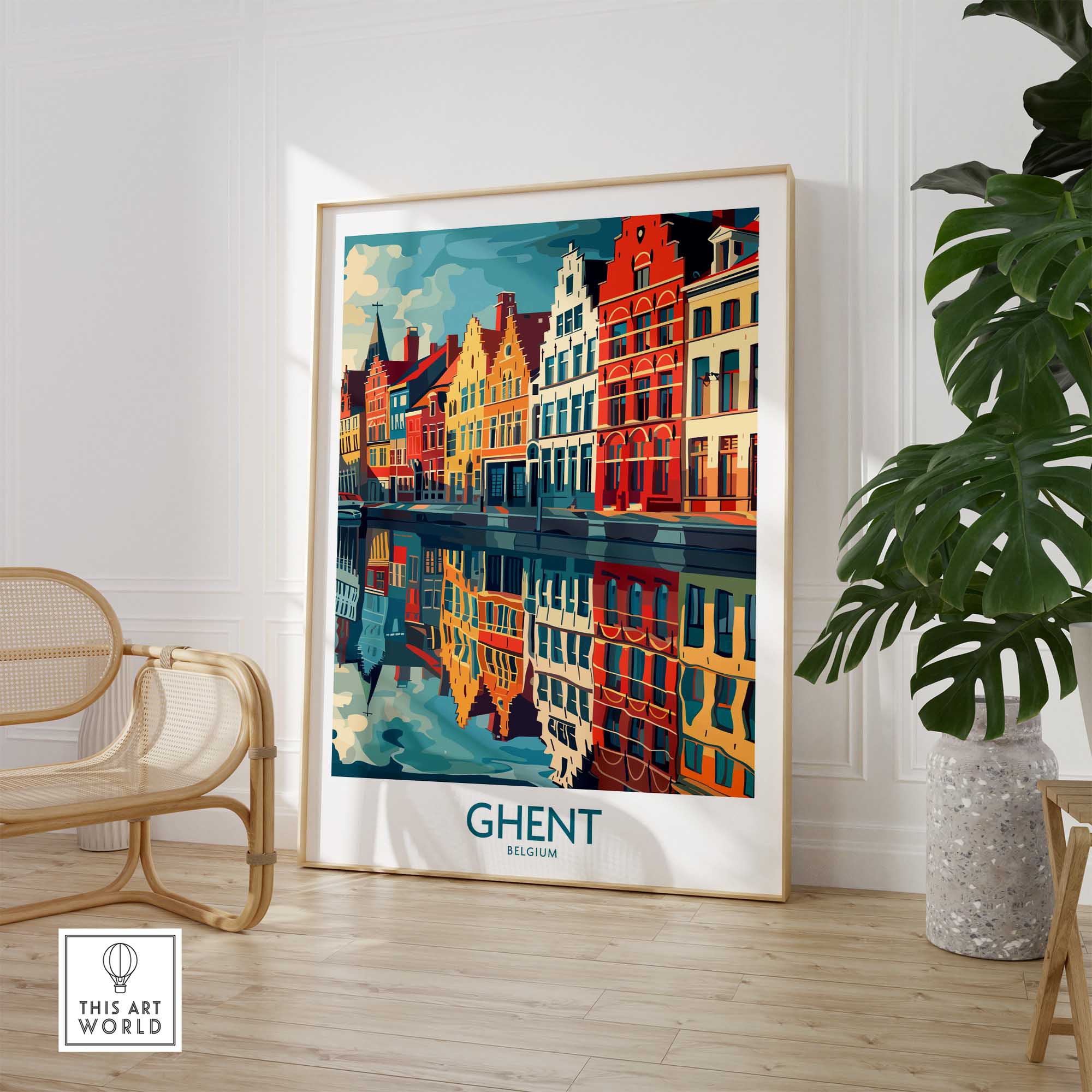 Ghent Wall Art Print - Belgium-This Art World