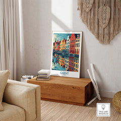 Ghent Wall Art Print - Belgium-This Art World