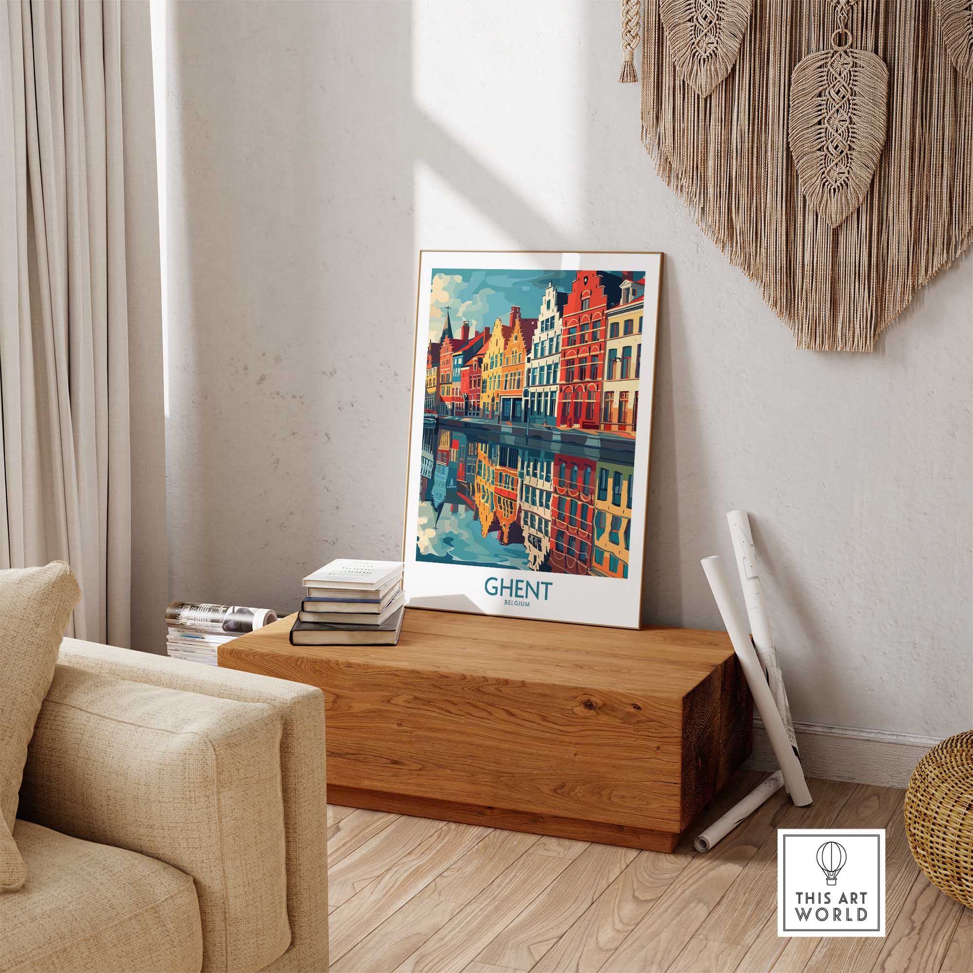 Ghent Wall Art Print - Belgium-This Art World