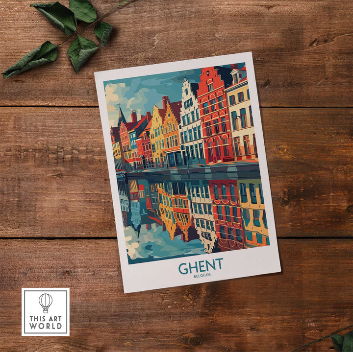 Ghent Wall Art Print - Belgium-This Art World