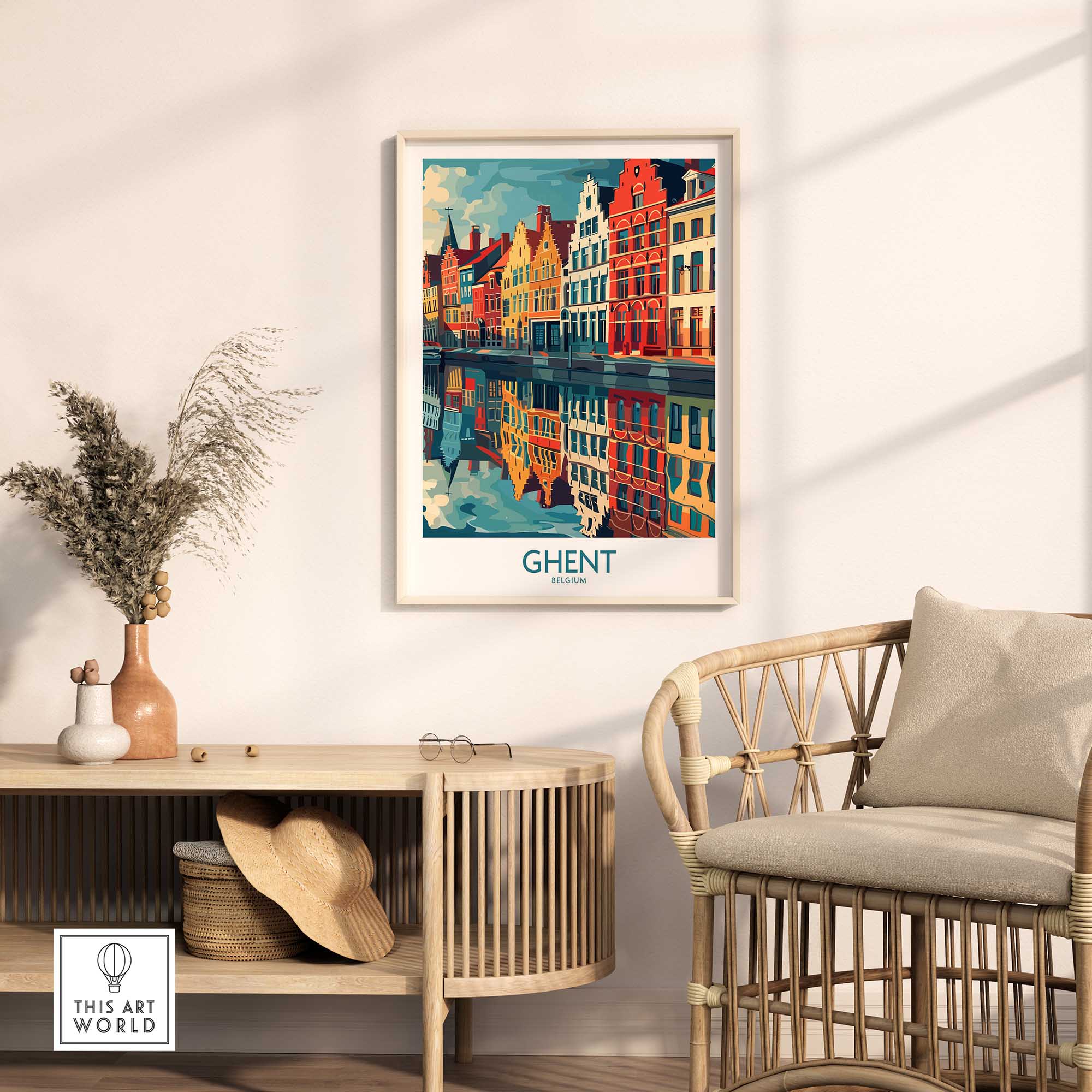 Ghent Wall Art Print - Belgium-This Art World