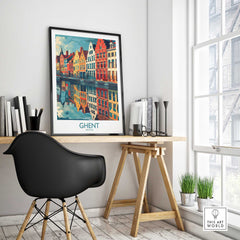 Ghent Wall Art Print - Belgium-This Art World