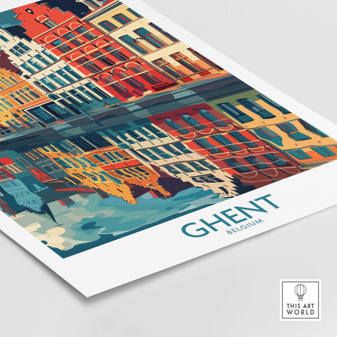 Ghent Wall Art Print - Belgium-This Art World